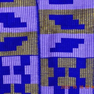K43 Authentic Handmade African Kente Cloth Fabric
